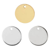 Pack of 20PCS Alloy Round Pieces With Hole For Jewelry Necklace Earrings Jewelry Bracelet Making Craft Projects DIY Gold