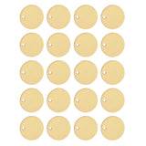 Pack of 20PCS Alloy Round Pieces With Hole For Jewelry Necklace Earrings Jewelry Bracelet Making Craft Projects DIY Gold