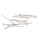 Maxbell 1000Pc Mixed Silver Eye Pins Findings Head Pins 20mm&26mm,DIY Jewelry Making