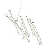 Maxbell 1000Pc Mixed Silver Eye Pins Findings Head Pins 20mm&26mm,DIY Jewelry Making