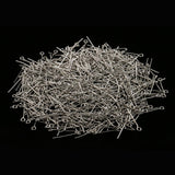 Maxbell 1000Pc Mixed Silver Eye Pins Findings Head Pins 20mm&26mm,DIY Jewelry Making