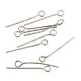 Maxbell 1000Pc Mixed Silver Eye Pins Findings Head Pins 20mm&26mm,DIY Jewelry Making