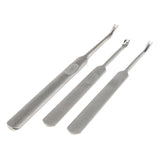 3 Pieces U V Shaped Pro Stitching Groover Grooving Edge Beveller Leathercraft Tool Kit