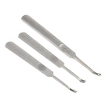 3 Pieces U V Shaped Pro Stitching Groover Grooving Edge Beveller Leathercraft Tool Kit