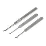 3 Pieces U V Shaped Pro Stitching Groover Grooving Edge Beveller Leathercraft Tool Kit