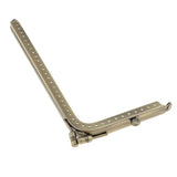 Maxbell 2Pcs Bronze L Shaped Metal Purse Bag Making Frames with Kiss Clasps