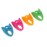 Maxbell 12Pcs Bobbin Holder + 100pcs Plastic Knitting Crochet Stitch Needle Clips