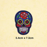 Maxbell 20pcs Mixed Embroidered Skull Butterfly Applique Sew Iron on Patches