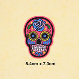 Maxbell 20pcs Mixed Embroidered Skull Butterfly Applique Sew Iron on Patches