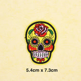 Maxbell 20pcs Mixed Embroidered Skull Butterfly Applique Sew Iron on Patches
