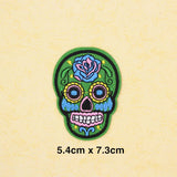Maxbell 20pcs Mixed Embroidered Skull Butterfly Applique Sew Iron on Patches