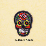 Maxbell 20pcs Mixed Embroidered Skull Butterfly Applique Sew Iron on Patches