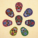 Maxbell 20pcs Mixed Embroidered Skull Butterfly Applique Sew Iron on Patches