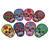 Maxbell 20pcs Mixed Embroidered Skull Butterfly Applique Sew Iron on Patches