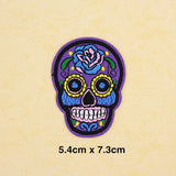 Maxbell 20pcs Mixed Embroidered Skull Butterfly Applique Sew Iron on Patches