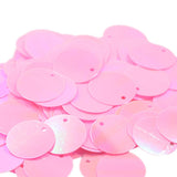 Pack of 130PCS Shiny Round Loose Sequins Paillettes Sewing Craft Jewelry Making Costume DIY Home Decor Ornaments 16mm Pink