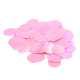 Pack of 130PCS Shiny Round Loose Sequins Paillettes Sewing Craft Jewelry Making Costume DIY Home Decor Ornaments 16mm Pink