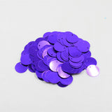 Pack of 130PCS Shiny Round Loose Sequins Paillettes Sewing Craft Jewelry Making Costume DIY Home Decor Ornaments 16mm Dark Purple