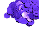 Pack of 130PCS Shiny Round Loose Sequins Paillettes Sewing Craft Jewelry Making Costume DIY Home Decor Ornaments 16mm Dark Purple