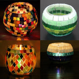 260g Assorted Square Round Vitreous Glass Mosaic Tiles for DIY Arts Crafts
