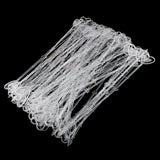 Maxbell 160x Heart Head Straight Clear Plastic Card Holder Floral Pick Party Supply