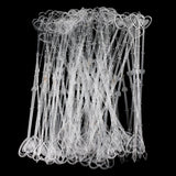 Maxbell 160x Heart Head Straight Clear Plastic Card Holder Floral Pick Party Supply