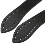 2 Pieces DIY Leather Purse Bag Handle Straps 60cm Black