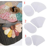 Maxbell 80 Pieces Flower Shape Paper Quilting Templates for Sewing Craft 56mm/71mm