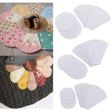 Maxbell 80 Pieces Flower Shape Paper Quilting Templates for Sewing Craft 39mm/56mm