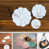 Maxbell 80 Pieces Flower Shape Paper Quilting Templates for Sewing Craft 39mm/56mm