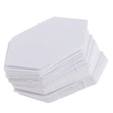 Maxbell 200Pcs Hexagon English PAPER PIECING Quilting Templates White 26mm 42mm