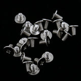 Maxbell 40Pcs Ball post with Round Ring Swivel Screw Back Rivets for Leathercrafts
