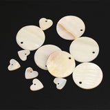 Maxbell 24 Pieces Natural Shell Charm Beads Jewelry Findings Accessories