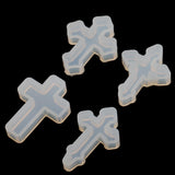 40x4 Pieces Cross Shape Silicone Pendant DIY Molds for Resin Jewelry Making