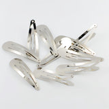 Maxbell 20pcs Sliver Metal Hairpins Hair Clips Snap Barrette Water Drop Design