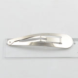 Maxbell 20pcs Sliver Metal Hairpins Hair Clips Snap Barrette Water Drop Design