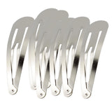 Maxbell 20pcs Sliver Metal Hairpins Hair Clips Snap Barrette Water Drop Design