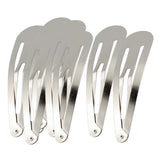 Maxbell 20pcs Sliver Metal Hairpins Hair Clips Snap Barrette Water Drop Design