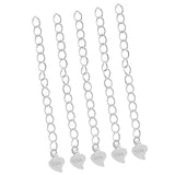 5 Piece 925 Sterling Silver Extender Chain for Jewelry Making Findings 5cm