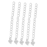 5 Piece 925 Sterling Silver Extender Chain for Jewelry Making Findings 5cm