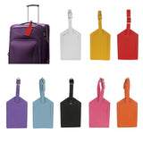 Maxbell 2 Packs PU Travel Luggage Tags Name ID Address Holder Suitcase Luggage Label