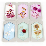 6-Cavity Silicone Aroma Dried Flower Wax Tablet Candle Mould DIY Wax Plaster Mold Polygon Shaped