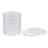 10 Pieces Clear Coin Capsules Containers Holders Collectors Gift  55mm