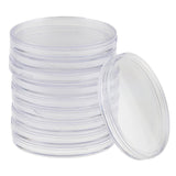 10 Pieces Clear Coin Capsules Containers Holders Collectors Gift  55mm