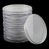 10 Pieces Clear Coin Capsules Containers Holders Collectors Gift  55mm