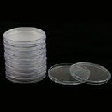 10 Pieces Clear Coin Capsules Containers Holders Collectors Gift  55mm