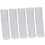 Maxbell 200x Clear Round Plastic Coin Capsules Container Storage Holder Case 30/37mm