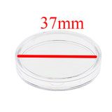 Maxbell 200x Clear Round Plastic Coin Capsules Container Storage Holder Case 30/37mm