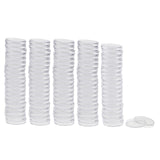 Maxbell 200pcs Clear Round Plastic Coin Capsules Container Storage Holder Case 38mm