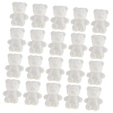 Maxbell 25Pcs Rabbit /Bear Shaped   Foam Ornaments for DIY Modelling Crafts